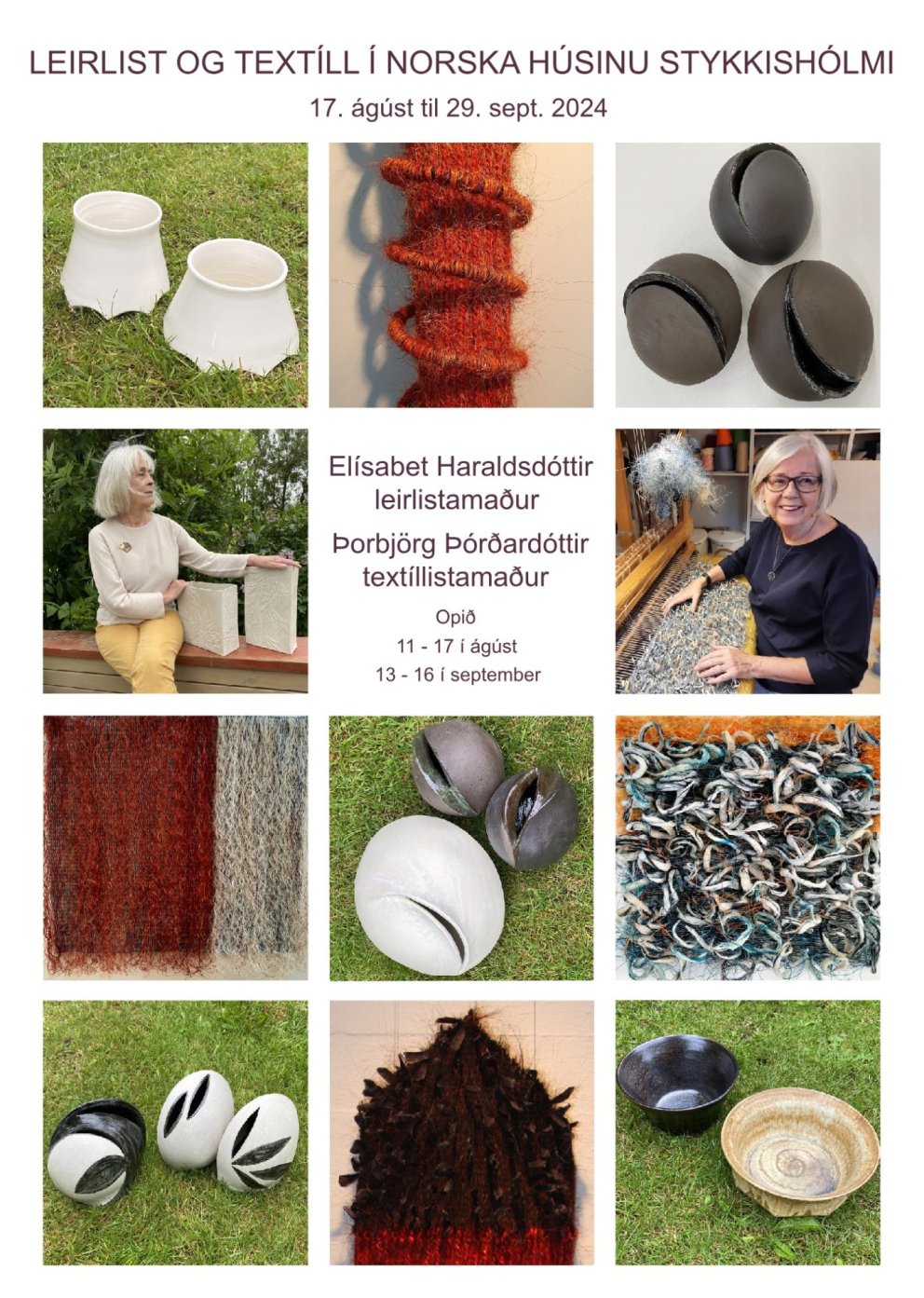 Leirlist og textíll - sýningaropnun