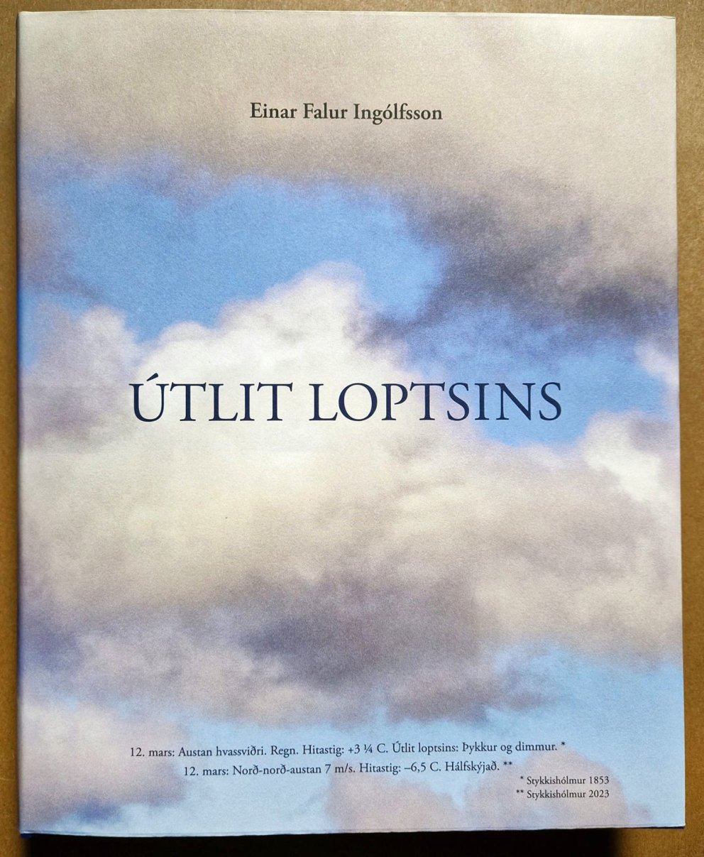 Einar Falur Ingólfsson kynnir nýja bók sína, Útlit loptsins – Veðurdagbók