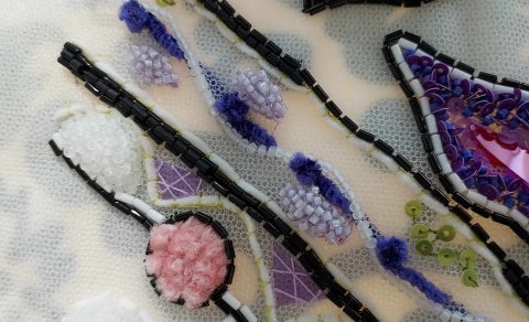 Dansandi nálar - útsaumur frá París eftir Guðrúnu Elenu